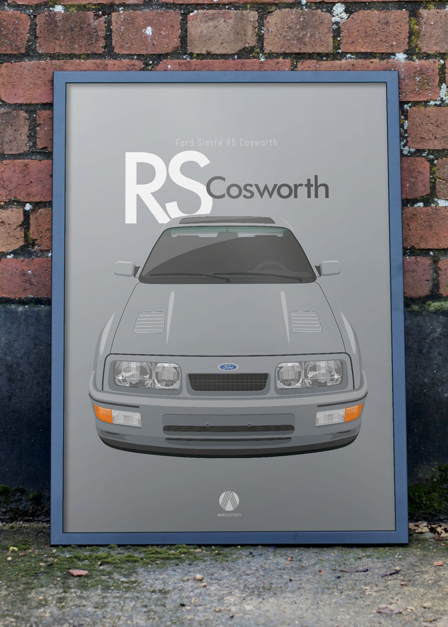 1986 Ford Sierra RS Cosworth - Moonstone Blue - poster print